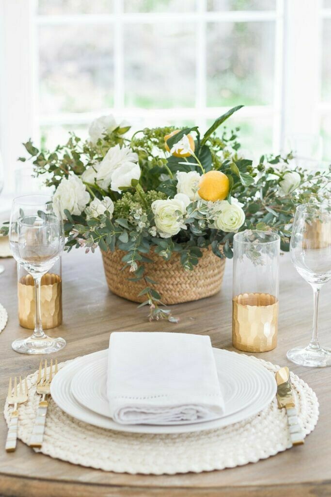 סידור פרחים כפרי