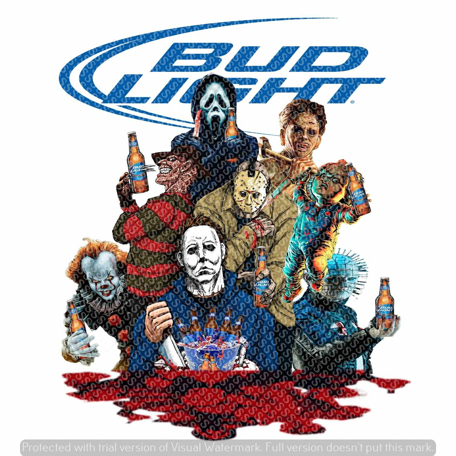 Digital File Halloween Characters - Bud Light 1