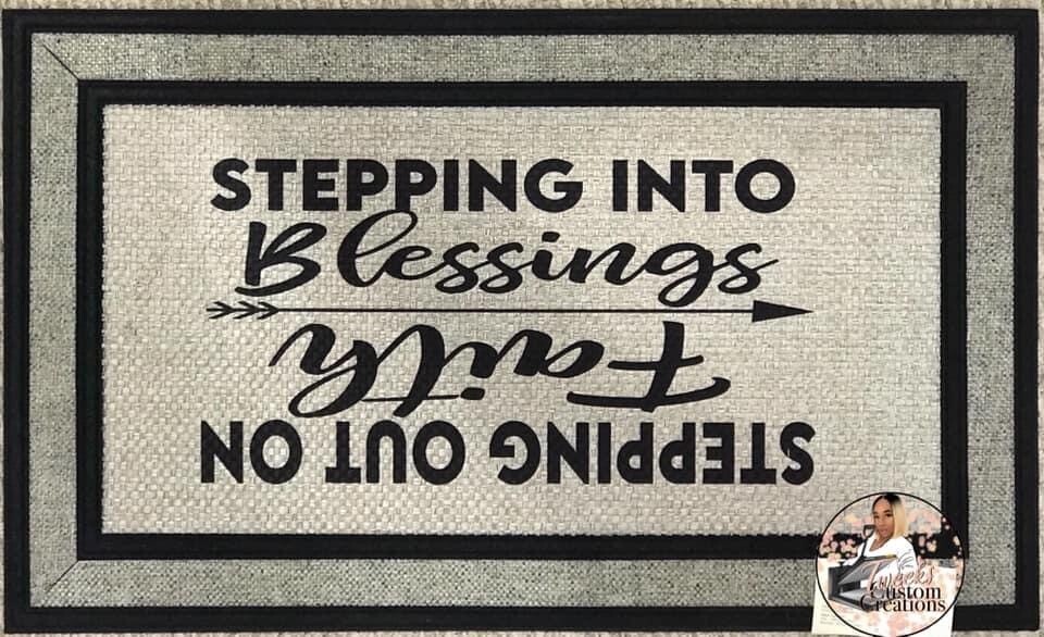 Stepping Into Blessing 18 x 30 Doormat