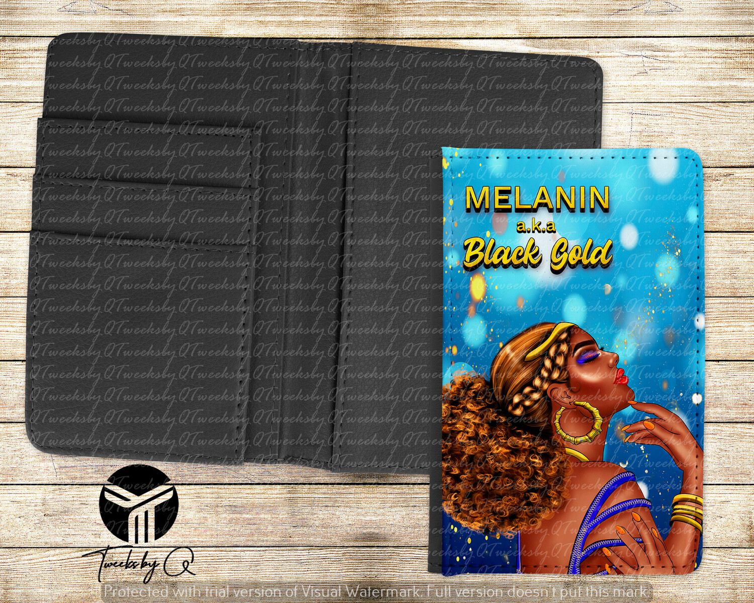 Melanina Aka Black Gold Passport Cover
