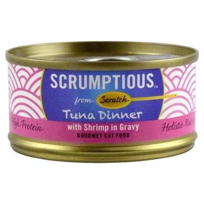 SCRUMPTIOUS TUNA RED MEAT SHRIMP 2.8OZ.