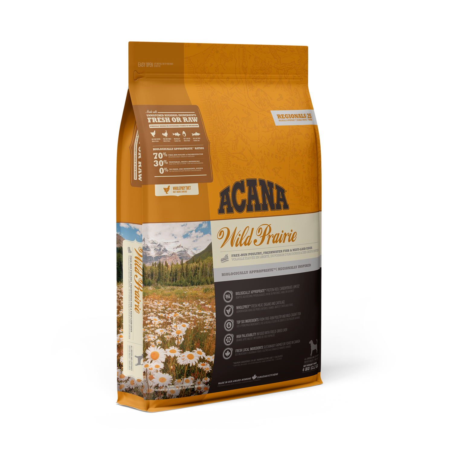 ACANA REGIONALS DOG WILD PRARIE 6KG.