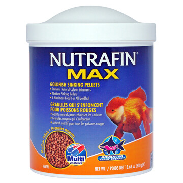 NUTRAFIN GOLDFISH SINKING PELLETS 530G.