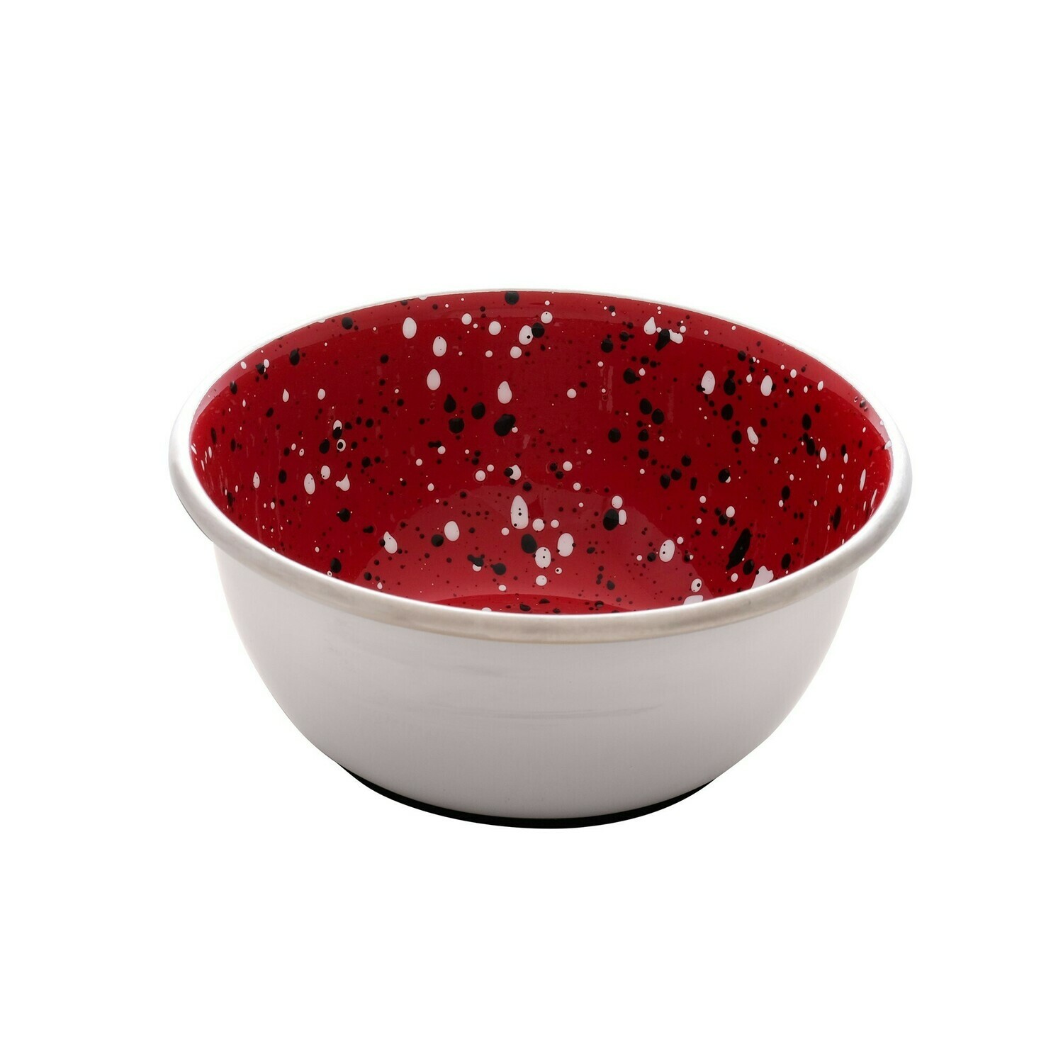 DOGIT STAINLESS STEEL BOWL RED SPECKLE 500ML.