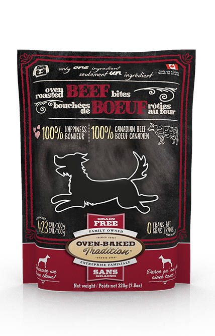 OVEN BAKED DOG TREAT - BEEF LUNG BITES 7.8OZ.