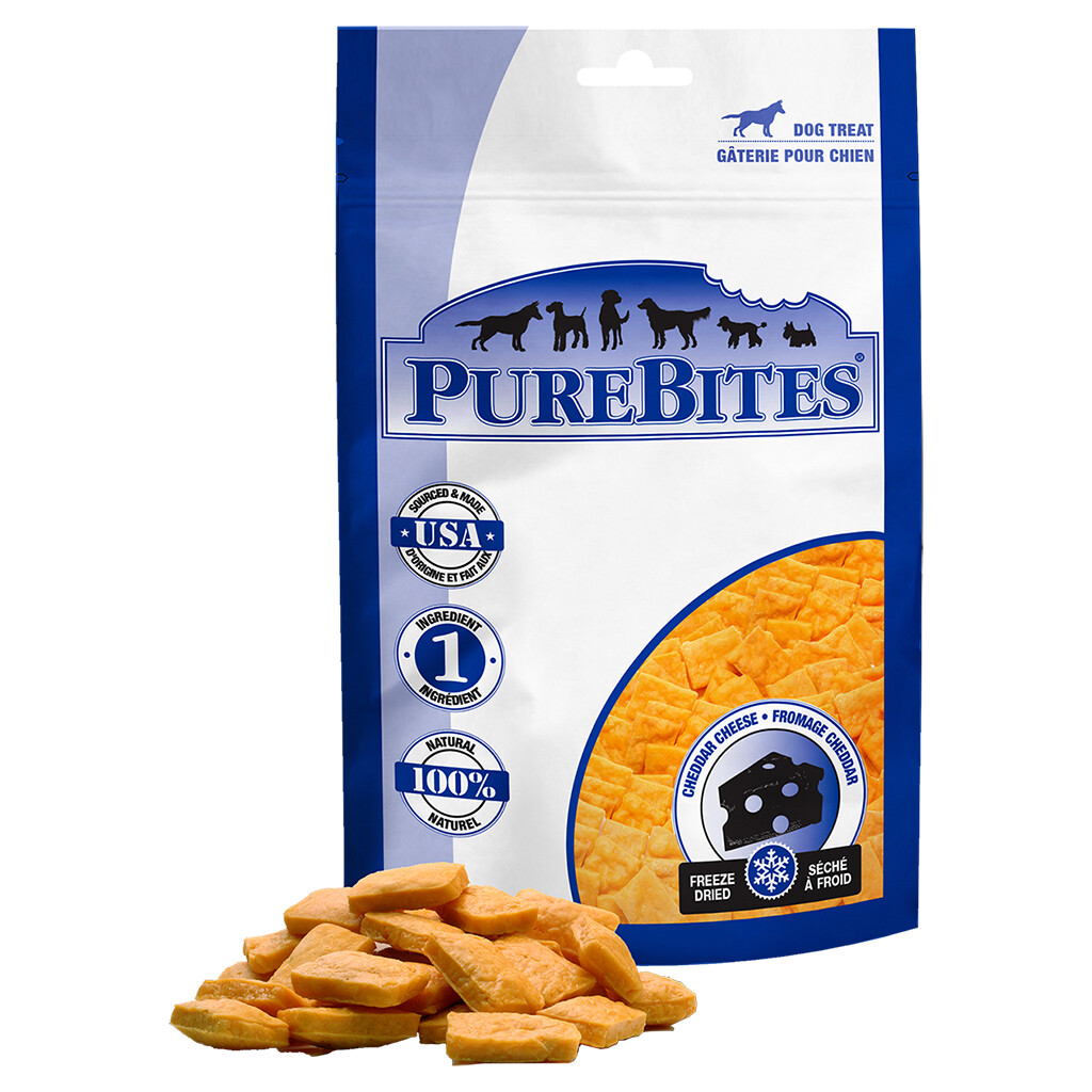 PURE BITES CHEDDAR CHEESE 120GM.