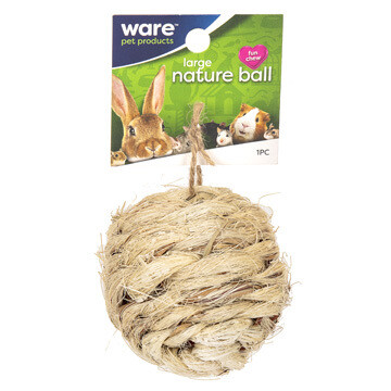 WARE SM ANIMAL NATURE BALL W/BELL 2.5IN.