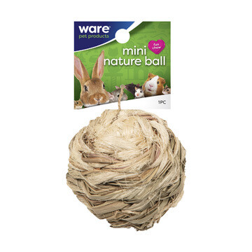 WARE SM ANIMAL NATURE BALL W/ BELL 4IN.