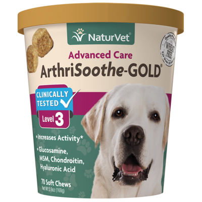 NATURVET ARTHRISOOTHE GOLD SOFT CHEW 70CT.