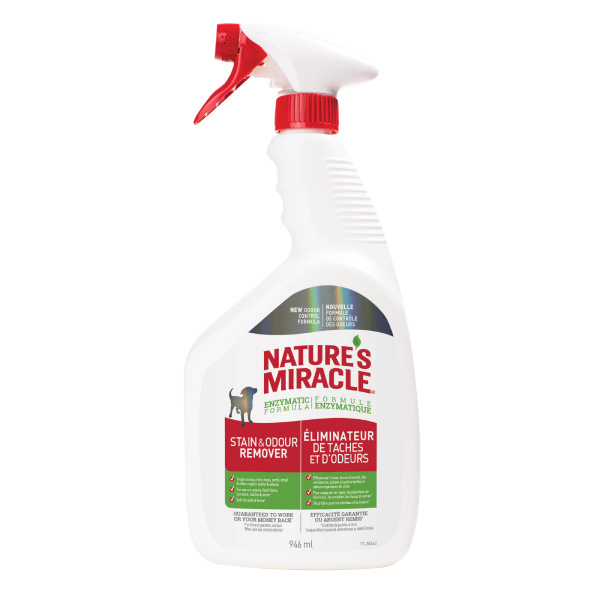 NATURES MIRACLE STAIN & ODOUR REMOVER 946ML.