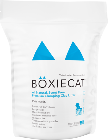 BOXIECAT CLAY LITTER UNSCENTED 16LBS.