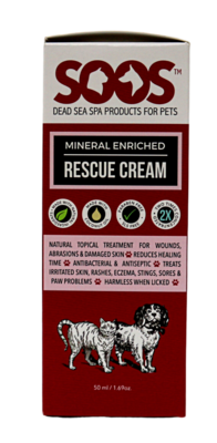 SOOS NATURAL MINREAL ENRICHED RESCUE CREAM 50ML.