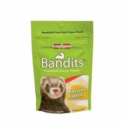 BANDITS FERRET TREATS BANANA FLAVOR 4OZ.