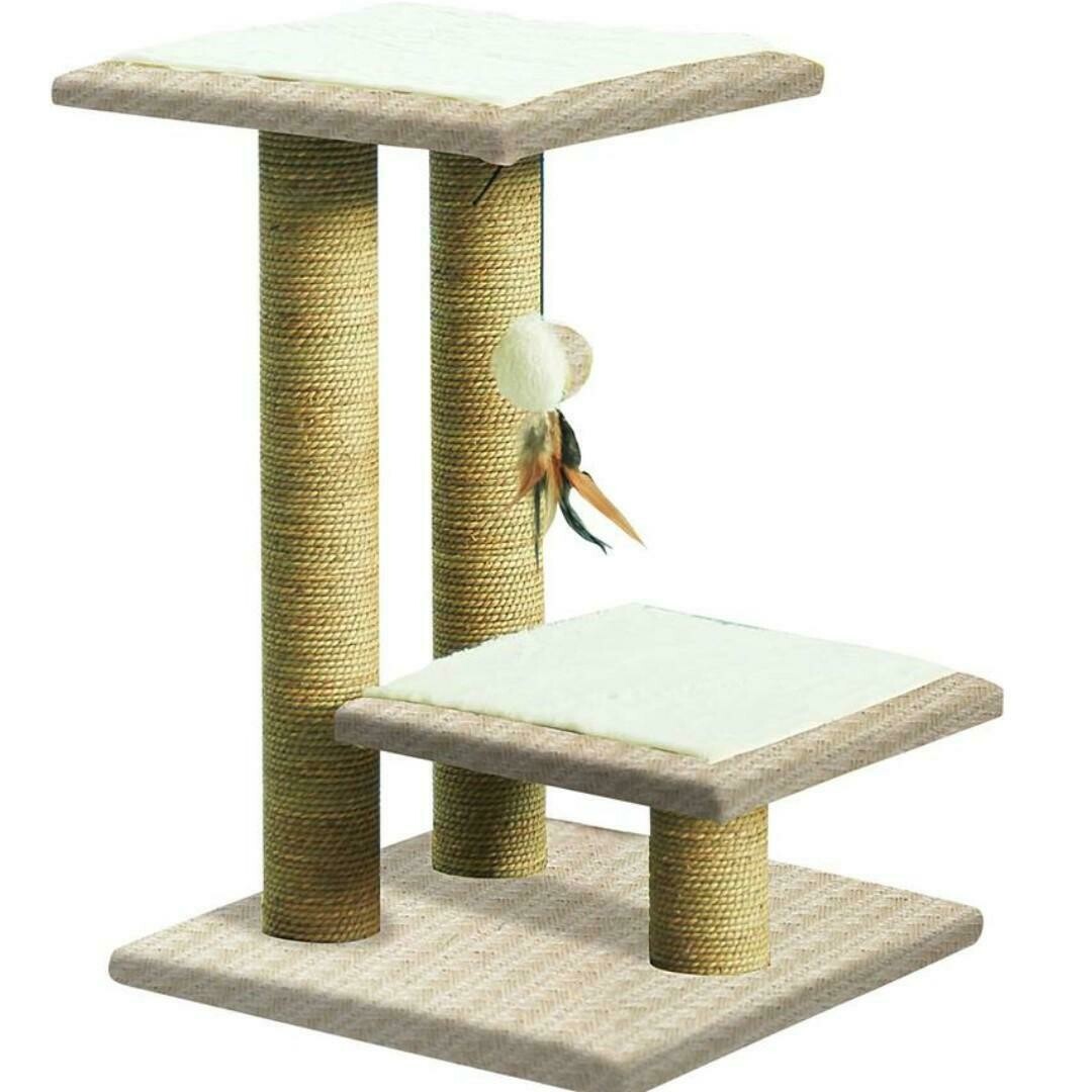 PAWISE TWO TIER CAT POST 76CM.