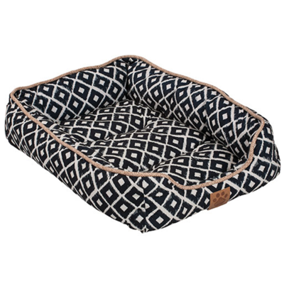 SNOOZY IKAT DRAWER BED 24X18X6IN NAVY.