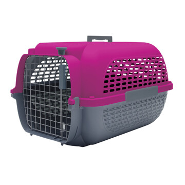 DOGIT VOYAGEUR CARRIER FUCHSIA/CHARCOAL - SM (19X12.8X11)