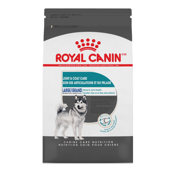 ROYAL CANIN DOG JOINT AND COAT LG BREED 13.61KG.