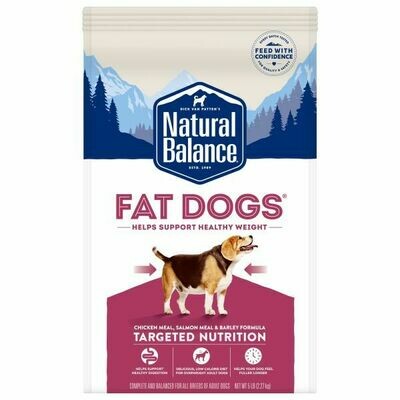 NATURAL BALANCE FAT DOG LOW CAL CKN & SALMON 2.27KG