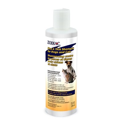 ZODIAC® FLEA & TICK SHAMPOO FOR DOGS & CATS 240ML