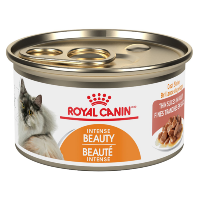 ROYAL CANIN INTENSE BEAUTY THIN SLICE IN GRAVY 85GM.