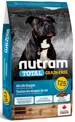 NUTRAM DOG GF T25 TROUT & SALMON 11.4KG.