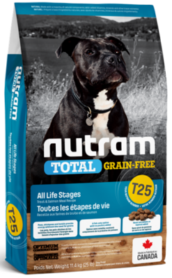 NUTRAM DOG GF T25 TROUT & SALMON 11.4KG.