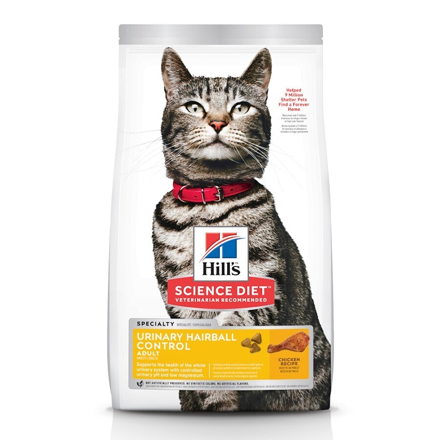 HILL'S SD CAT ADULT URINARY & HAIRBALL CTRL CKN 7LB
