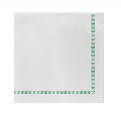 Vietri Dinner Napkins - Green Fringe