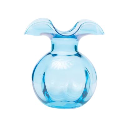 Vietri Hibiscus Bud Vase Aqua