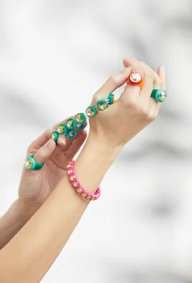 City Girl Round Bracelet-Gold