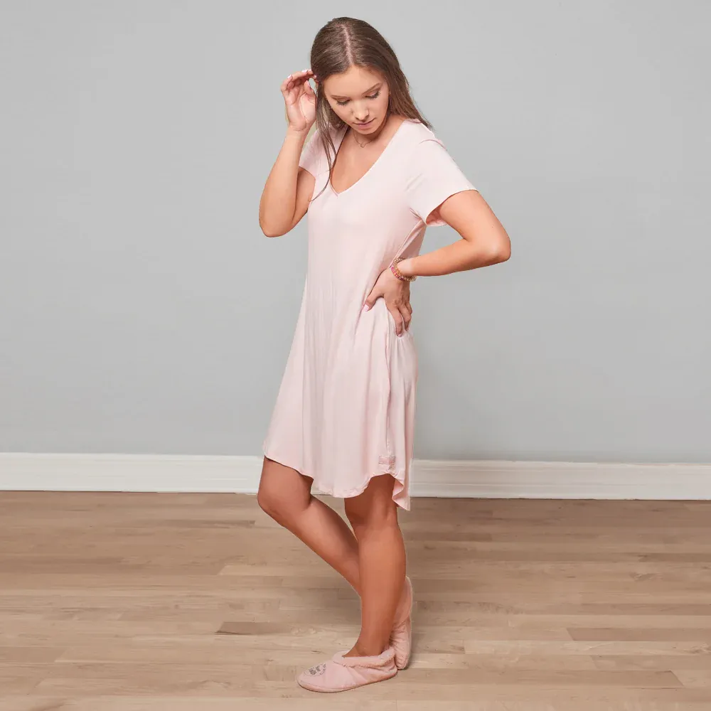 FpD S/Sleeve Gown Pink