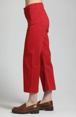 Mini Boot Jeans Red