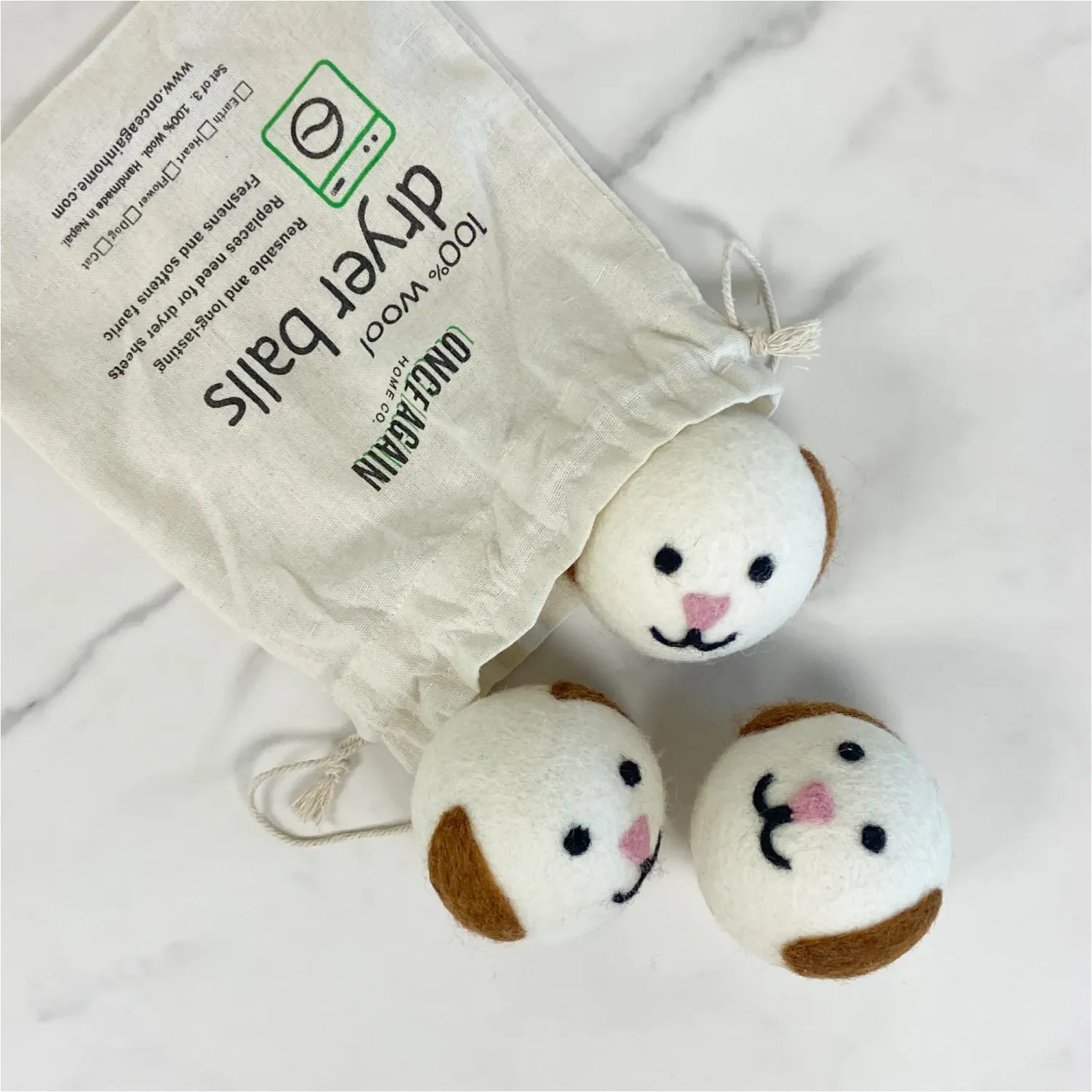 OAH Wool Dryer Balls-Dog