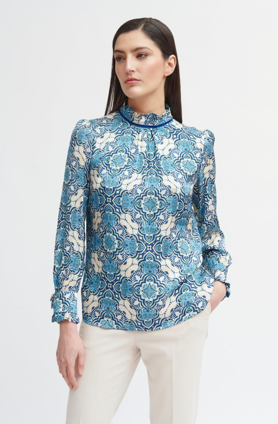 Madrid Print Blouse