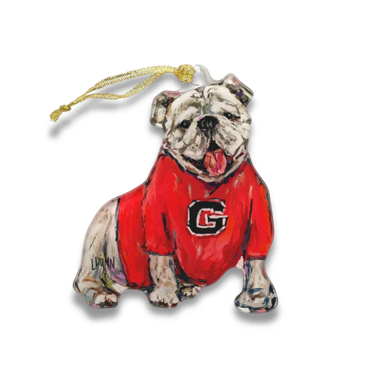 &quot;G&quot; Ga Bulldog Mascot Ornament