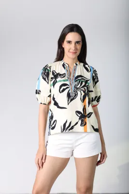 Floral Raya Top
