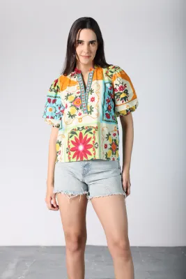 Patchwork Raya Top