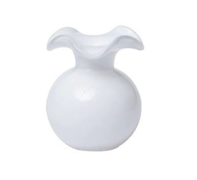 Vietri Hibiscus Bud Vase  White