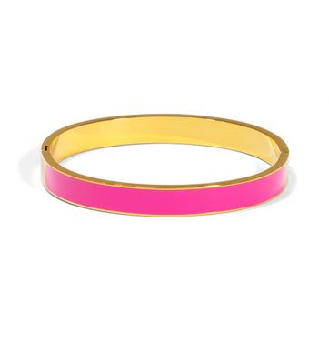 Color Pop Hinged Bangle-Pink