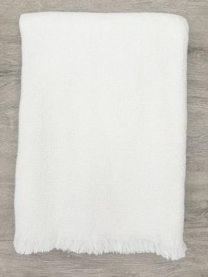 Blissful Bamboo Throw - White