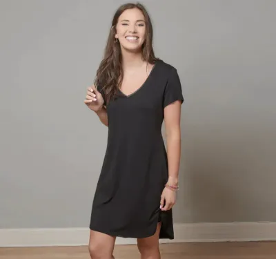 FpD S/Sleeve  Gown Black