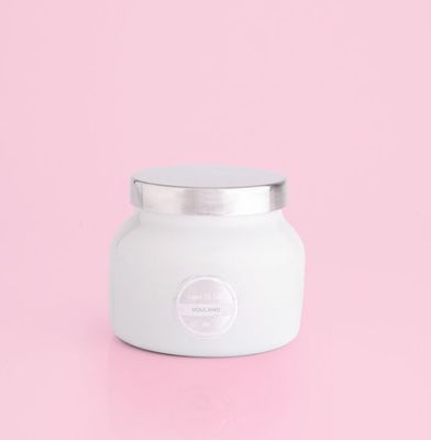 CBlue Volcano White Petite Candle