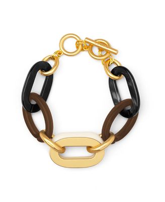 Resin Link Bracelet-Black