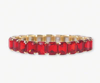 Etta Red Stretch Bracelet