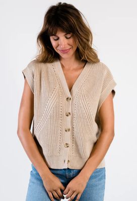 Jess Sweater Vest Oatmeal