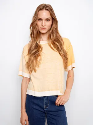 Yellow Short Sleeve Crew