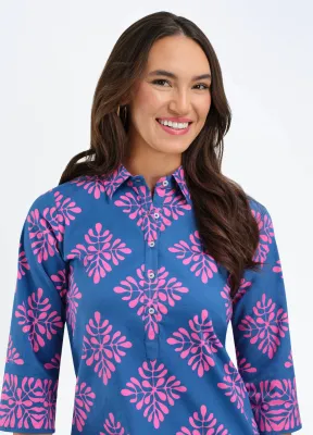 Charlie Shirtdress-Navy