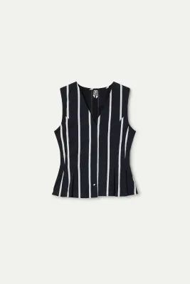 Black Stripe Vest Black Stripe Vest