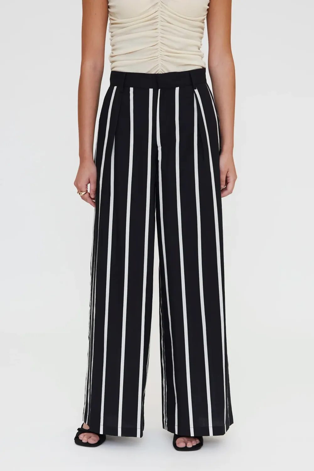 Black Stripe Pant