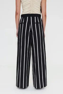 Black Stripe Pant
